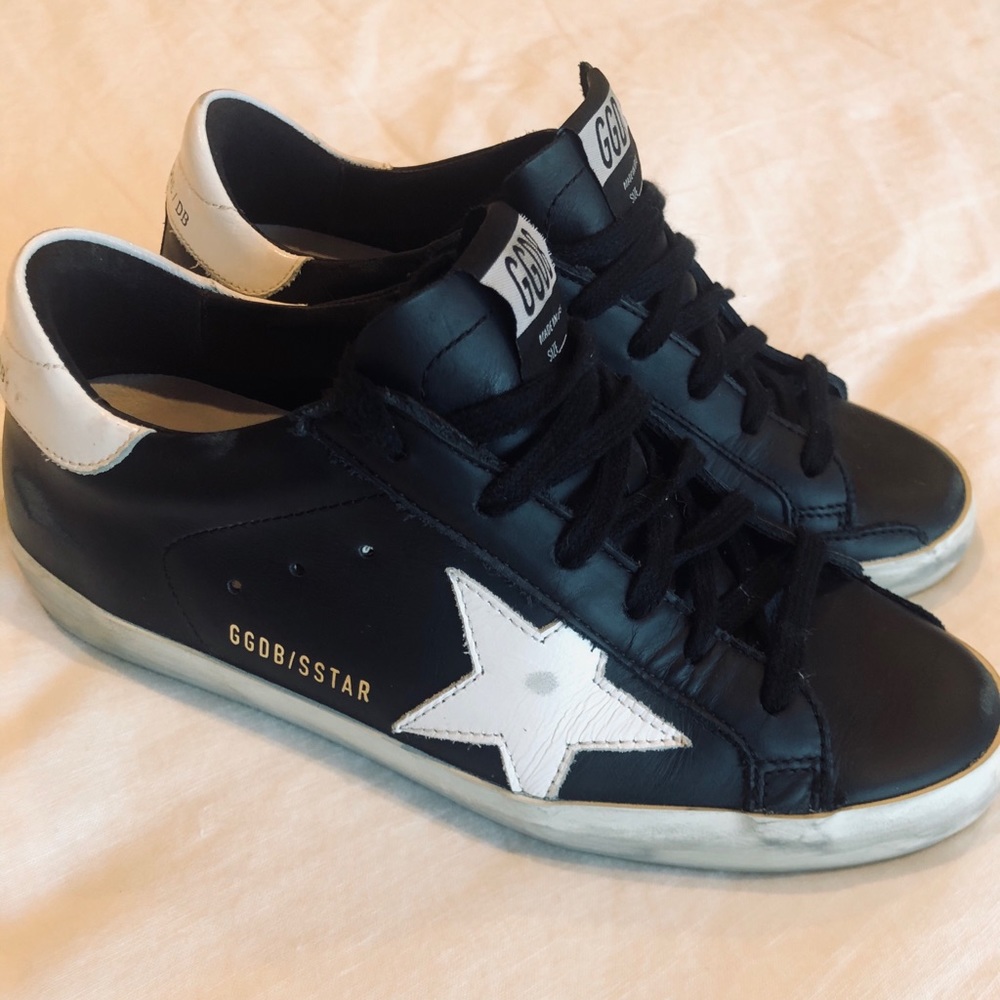 Golden Goose Superstars Black and White
